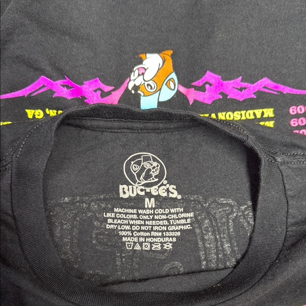 Madison Black Tee with Colorful Graphic - Picture 2 of 6
